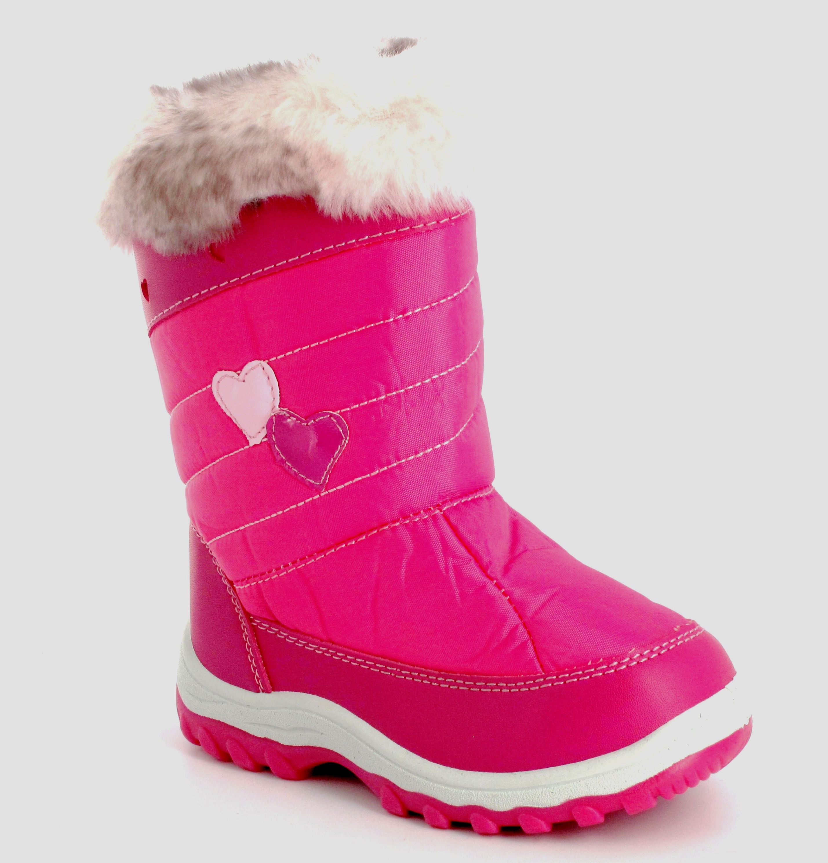 GIRLS KID WINTER PINK FUR SNOW BOOTS UK SIZE 10,11,12 ONLY **RECUCED TO CLEAR** | eBay